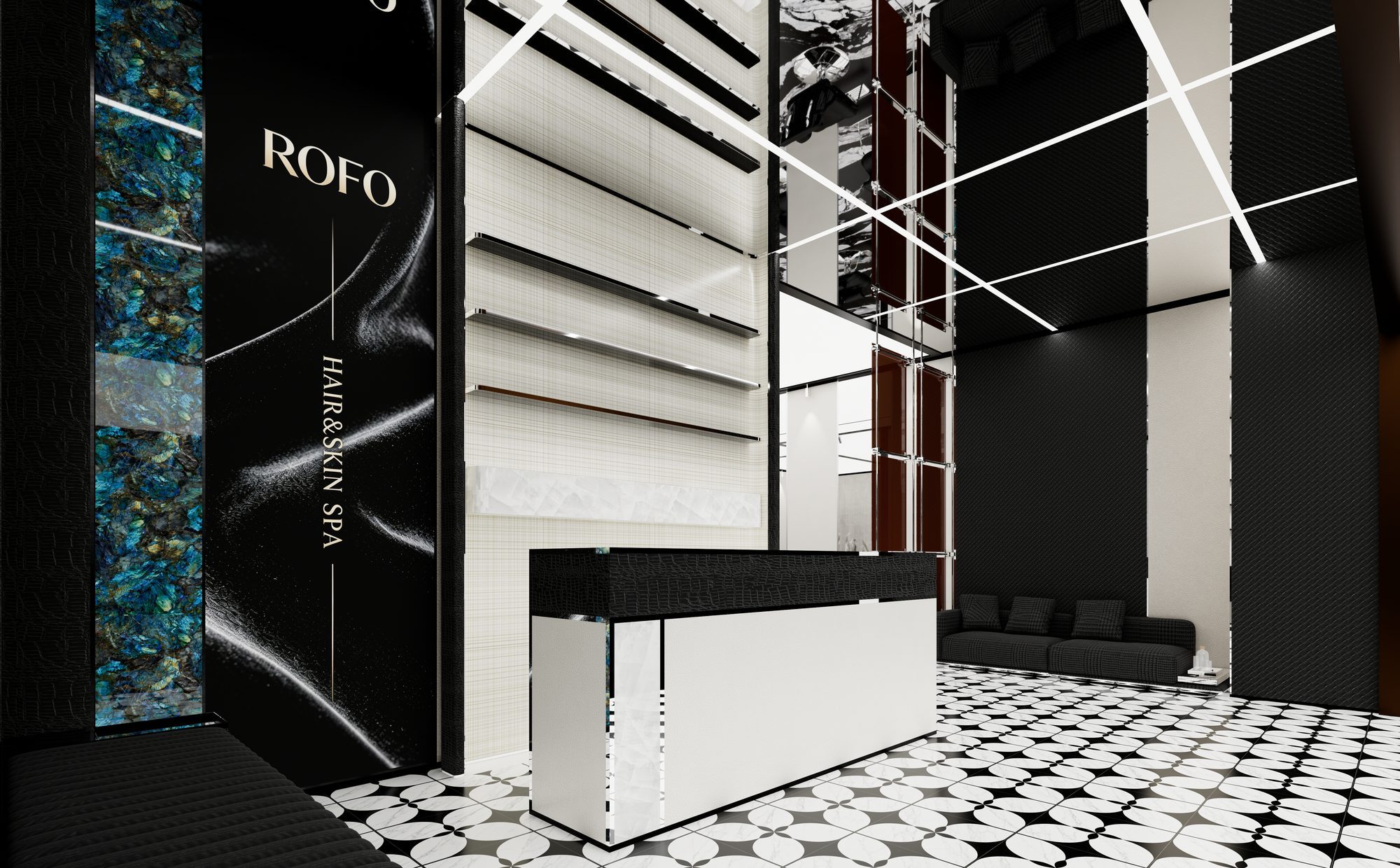 北京SKP·ROFO HAIR&SKIN SPA 空间渲染 04
